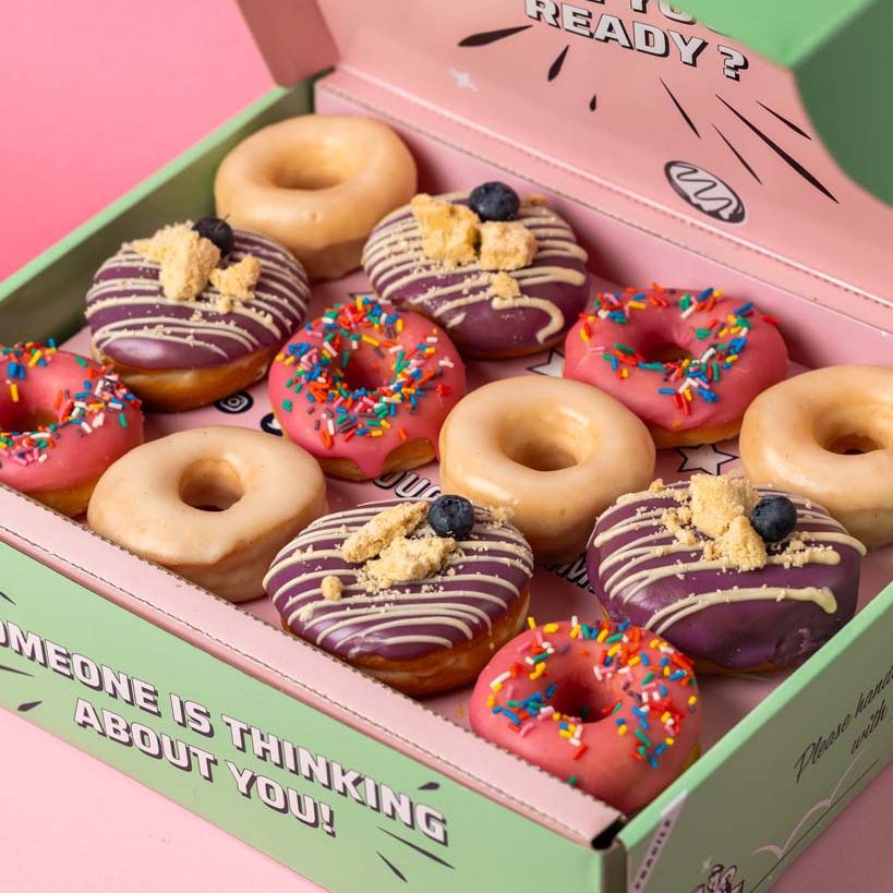Vegane Mini-Donut Partybox XL - 60 Mini-Donuts